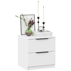 Изображение товара Тумба прикроватная ТРИЯ Тесса Белый Жемчуг / Белый глянец