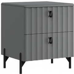 Изображение товара Тумба прикроватная ТРИЯ Тиффани (Серый Графит/Графит матовый).