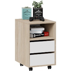 Изображение товара Тумба ТРИЯ выкатная Тип 14 Дуб Сонома/Белый Ясень