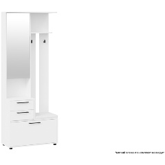 Изображение товара Шкаф ТРИЯ Витра секция комбинированная тип 1 Белый ясень