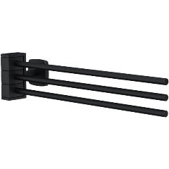 Изображение товара Тройная вешалка-вертушка для полотенец AM.PM A9032722 черная