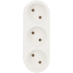 Изображение товара Тройник электрический REXANT 10 А без заземления