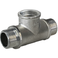 Изображение товара Тройник ELSEN НВН, 1/2", 1/2", 1/2", TIN латунь, равнопроходной