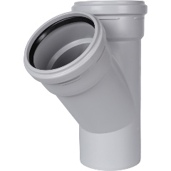 Изображение товара Тройник канализационный бесшумный STOUT D 110 x 110 / 45°