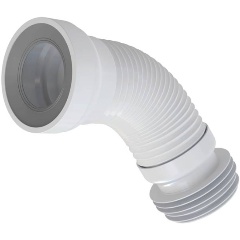 Изображение товара Труба ALCA PLAST (A97), гибкая фановая для выпуска унитаза от 280 до 550 мм