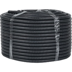 Изображение товара Труба гофрированная EKF d16мм с протяжкой безгалоген. трудногорючая (FRHF) (уп.100м) Plast PROxima, FRHF-16