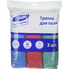 Изображение товара Тряпка для пола Luscan Professional из микрофибры 80х70 см 3 шт
