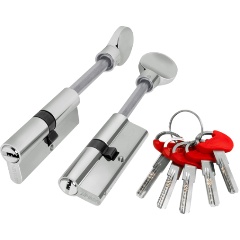 Изображение товара Цилиндровый механизм Fuaro (D-PRO507) D-PRO5007 Tang 80 (45+10+25) CP хром 5Key со штоком