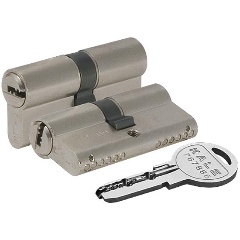 Изображение товара Цилиндровый механизм KALE KILIT 164 SN/68 (26+10+32) mm никель 5 кл.