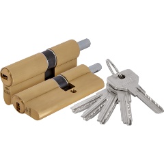 Изображение товара Цилиндровый механизм под вертушку CISA ASIX OE302-18.00 (80 мм/35+10+35В), Латунь