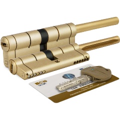 Изображение товара Цилиндровый замок под вертушку MOTTURA C39P513101LC5 латунь 82 мм защищен магнитным пином