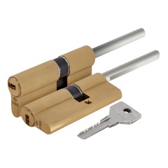 Изображение товара Цилиндровый механизм со штоком CISA ASIX OE307-07.00 (60 мм/25+10+25Ш), Латунь