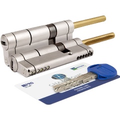 Изображение товара Цилиндровый механизм со штоком MOTTURA CP4P413101C5 (72 мм/36+10+26Ш), Мат.Никель