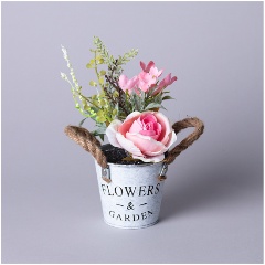 Изображение товара Цветочная композиция LEFARD в ведерке, 25 см (535-359)