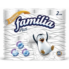 Изображение товара Туалетная бумага Familia Plus, 12 рулонов