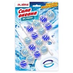 Изображение товара Туалетный блок LAIMA Сила океана 3 в 1 освежитель для унитаза, 4шт *50 г