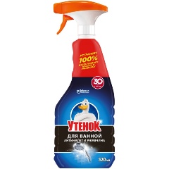Изображение товара Чистящий спрей ТУАЛЕТНЫЙ УТЕНОК Антиналет и ржавчина, для ванной, 520 мл