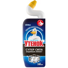 Изображение товара Чистящее средство ТУАЛЕТНЫЙ УТЕНОК Супер Сила 500 мл для унитаза с видимым эффектом
