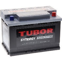 Изображение товара Аккумулятор TUBOR Synergy, 175x175x275, обратная полярность, 76 Ач, 6СТ76(0)