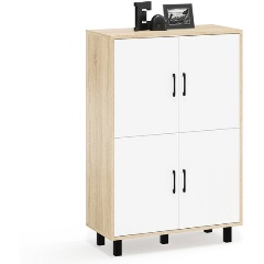 Изображение товара Тумба-комод четыре дверки РВК 126-804 цвет дуб сонома/белый