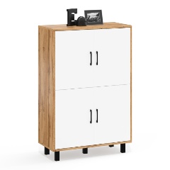 Изображение товара Тумба-комод четыре дверки РВК 126-804 цвет дуб вотан/белый