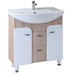 Изображение товара Тумба под раковину Onika СТИЛЬ 75.13 в современном дизайне с вместительными ящиками