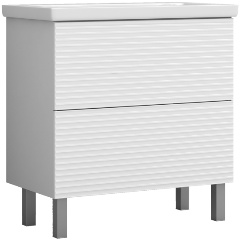 Изображение товара Напольная тумба под раковину VIGO Otti 80 см белая с push-to-open