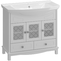 Изображение товара Тумба под раковину Opadiris Омега 85 белый матовый напольная 82 см