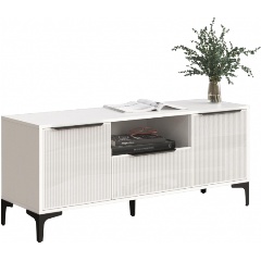 Изображение товара Тумба под ТВ WOODVILLE Иадама белый / белый глянец, wle601111