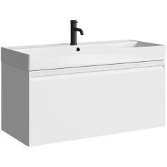 Изображение товара Тумба под умывальник , цвет белый, PUR0110WM, ТМ «AQWELLA» Pure