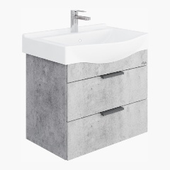 Изображение товара Тумба под раковину подвесная Onika ДЕВИС 65.13 бетон чикаго