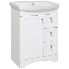 Изображение товара Тумба под умывальник Мерида с тремя ящиками и одной дверкой 80 см
