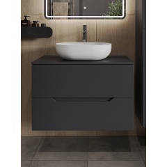 Изображение товара Подвесная тумба с раковиной Orange Line Li-80TugMDF+B05-480W 80 см