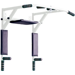 Изображение товара Турник Блин-да-Гриф 3в1 белый с креплением на стену и ручками