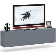 Изображение товара Подвесная ТВ-тумба РВК-1800 графит современная мебель для гостиной