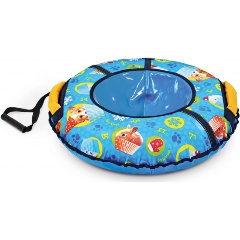 Изображение товара Тюбинг Nika ТБ2К-95 Пушистая азбука голубой 95 см для детей и взрослых