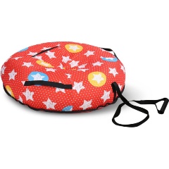 Изображение товара Тюбинг Nika ТБ5К-80 со Звездами яркий и прочный зимний тюбинг для детей