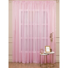 Изображение товара Тюль Amore Mio однотонный вуаль, розовый, 600х270 (90614)