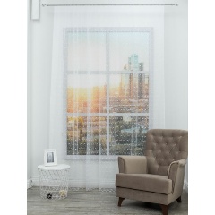 Изображение товара Тюль Amore Mio вышивка белый 300х270 см легкий и воздушный