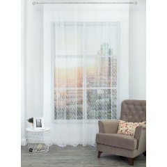 Изображение товара Тюль Amore Mio вышивка, белый, 300х270 (90324)