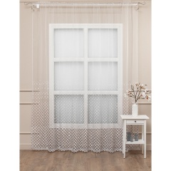 Изображение товара Тюль вышивка Amore Mio серый 300x270 см шторная лента