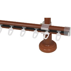 Изображение товара U-шина для круглого карниза Эскар 230 см Рыжий - добавочная планка из металла