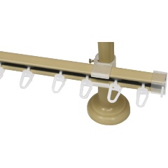 Изображение товара U-шина для круглого карниза Эскар 270 см, Крем