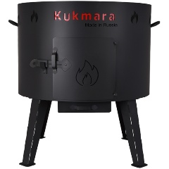Изображение товара Металлический учаг для казана 22л KUKMARA с дымоотводами и ножками