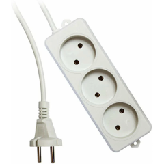 Изображение товара Удлинитель Гарнизон EL-NL3-W-2, 3 розетки, 10А, 2м, белый
