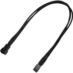 Изображение товара Удлинитель Nanoxia 3-pin, 30sm, Black (NX3PV3E)