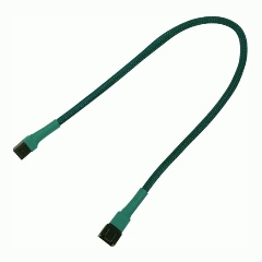 Изображение товара Удлинитель Nanoxia 3-pin 30см зеленый для вентилятора MX3PV30G