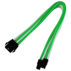 Изображение товара Удлинитель Nanoxia 8-pin EPS, 30см, зеленый/белый (NX8PV3EGW)