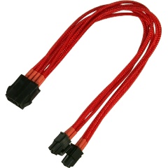 Изображение товара Удлинитель Nanoxia 8-pin EPS 30см красный NX8PV3ER для питания материнской платы