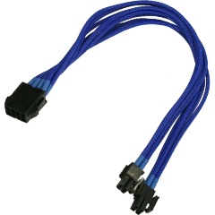 Изображение товара Удлинитель Nanoxia 8-pin EPS, 30sm, Blue (NX8PV3EB)